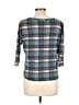 Jessy B Plaid Teal Blue Pullover Sweater Size L - photo 2