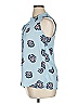 Alice Blue 100% Polyester Floral Blue Sleeveless Blouse Size XL - photo 5