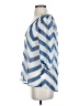 Buttons Blue 3/4 Sleeve Blouse Size S - photo 5