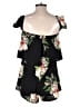 Missguided 100% Polyester Tropical Black Romper Size 6 - photo 2