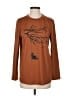 L.L.Bean 100% Cotton Plaid Brown Burgundy Fleece Size XS - photo 1