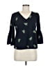 Ann Taylor Blue 3/4 Sleeve Blouse Size 6 (estimated) - photo 1
