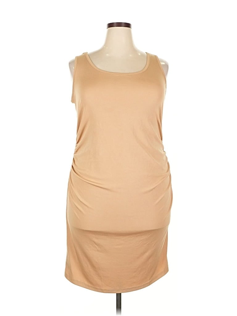 Pre-owned Ekouaer Casual Dress In Brown