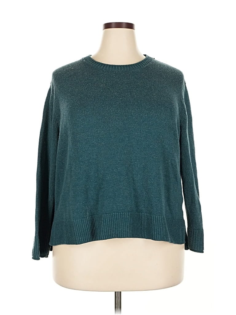 Pre-owned Ella Moss Pullover Sweater In Teal