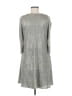 Cato Metallic Silver Cocktail Dress Size M - photo 2