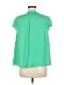 Maison d' Amelie 100% Polyester Green Short Sleeve Blouse Size M - photo 2