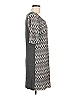 Single 100% Polyester Chevron-herringbone Gray Casual Dress Size M - photo 4