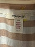 Madewell Stripes Tan 3/4 Sleeve Button-Down Shirt Size XXS - photo 7