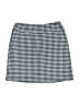 up! Checkered-gingham Blue Casual Skirt Size 6 - photo 1