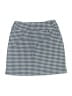up! Checkered-gingham Blue Casual Skirt Size 6 - photo 2