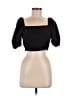 Assorted Brands Black Short Sleeve Blouse Size M - photo 1