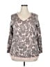 Lane Bryant Gray Long Sleeve Blouse Size 18 - 20 Plus - photo 1