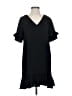 Zara Solid Black Casual Dress Size S - photo 1