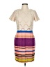 Weston 100% Polyester Color Block Tan Casual Dress Size 8 - photo 1