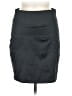 Papaya Solid Black Casual Skirt Size M - photo 1