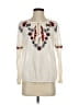 Tory Burch 100% Cotton Ivory Long Sleeve Blouse Size 4 - photo 1