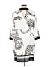 DKNY 100% Viscose Ivory 3/4 Sleeve Blouse Size M - photo 2