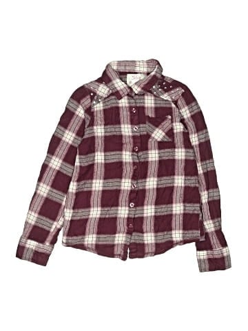 Justice Long Sleeve Button-Down Shirt (view 1)