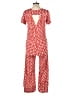 Porridge Hearts Red Orange Jumpsuit Size XS (0) - photo 2