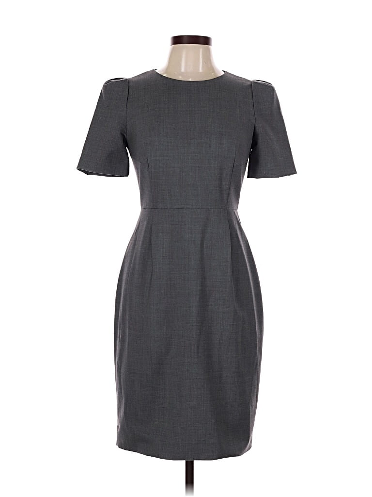 Pre-owned Jcrew Casual Dress In Gray