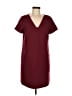 1.State Solid Burgundy Casual Dress Size 6 - photo 1