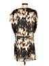 Derek Lam 100% Polyester Print Brown Casual Dress Size S - photo 2