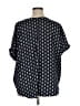 Chris & Carol 100% Polyester Black Short Sleeve Blouse Size 1X - photo 2