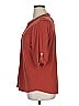 Anne Klein Red 3/4 Sleeve Blouse Size XL - photo 5