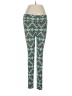 Lularoe Print Teal Leggings One size - photo 1