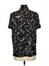 Investments Stars Black Short Sleeve Blouse Size L - photo 2
