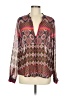Assorted Brands 100% Polyester Brown Long Sleeve Blouse Size M - photo 1