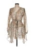 Unbranded Animal Print Tan Cocktail Dress Size XS - photo 1
