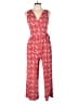 Kaileigh Hearts Red Jumpsuit Size S - photo 1