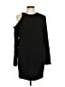 IRO 100% Polyester Solid Black Cocktail Dress Size EU (FR) 40 / US 8 - photo 1