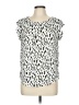 Alice Blue 100% Polyester Silver Short Sleeve Blouse Size M - photo 1
