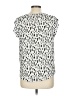 Alice Blue 100% Polyester Silver Short Sleeve Blouse Size M - photo 2