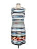 AGB Graphic Blue Cocktail Dress Size 12 - photo 1