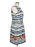 AGB Graphic Blue Cocktail Dress Size 12 - photo 4