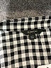 floryday Checkered-gingham Black 3/4 Sleeve Button-Down Shirt Size XS - photo 7