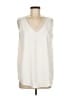HARHAY Ivory Sleeveless Blouse Size M - photo 1