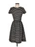 Peter Som Stripes Black Casual Dress Size XS - photo 1