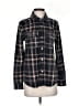 O'Neill 100% Polyester Plaid Black Long Sleeve Blouse Size XS - photo 1