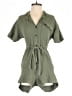 Madewell 100% Cotton Solid Green Romper Size XXS - photo 1