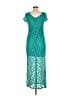 Xhilaration 100% Polyester Teal Cocktail Dress Size M - photo 2
