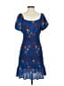 Leith Print Blue Cocktail Dress Size S - photo 2