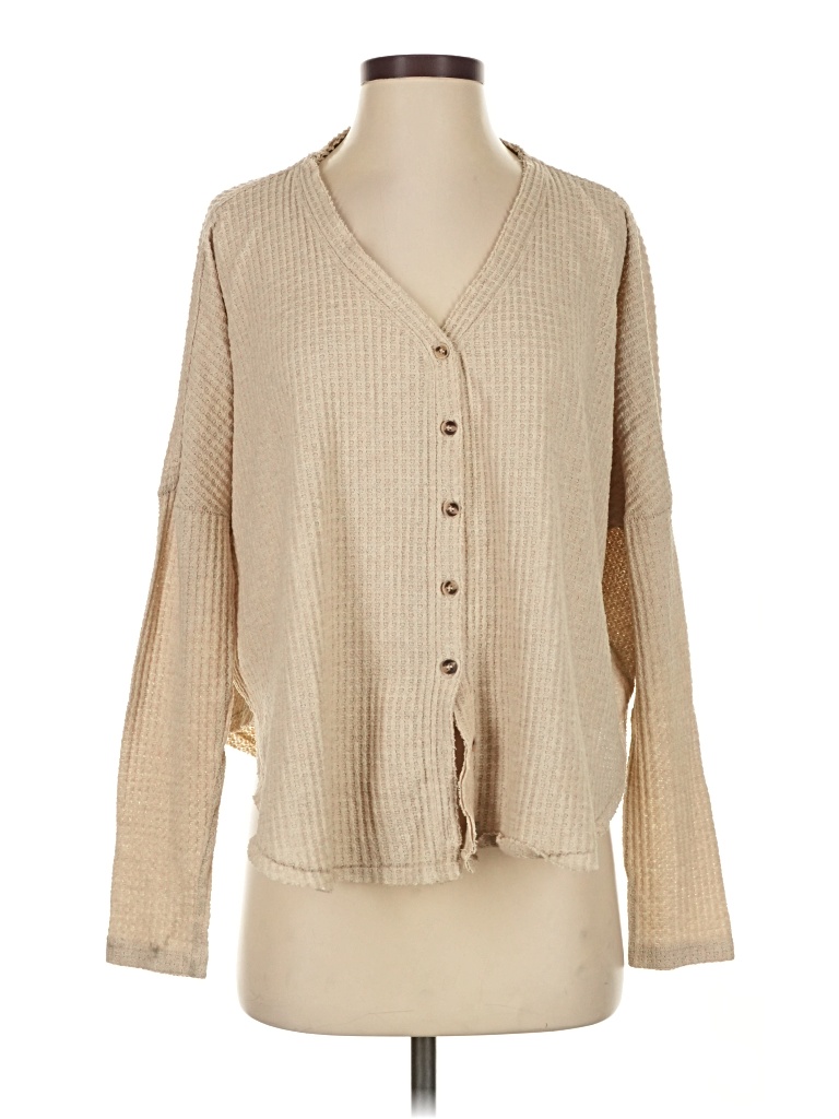 Pre-owned Out From Under Cardigan Sweater In Brown