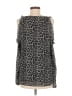 MICHAEL Michael Kors 100% Polyester Animal Print Silver Long Sleeve Blouse Size M - photo 2