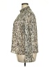 Halogen 100% Polyester Animal Print Silver Long Sleeve Blouse Size XXL - photo 5