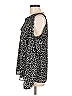 MICHAEL Michael Kors 100% Polyester Animal Print Silver Long Sleeve Blouse Size M - photo 5