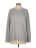 Ella Moss Solid Gray Pullover Sweater Size L - photo 1